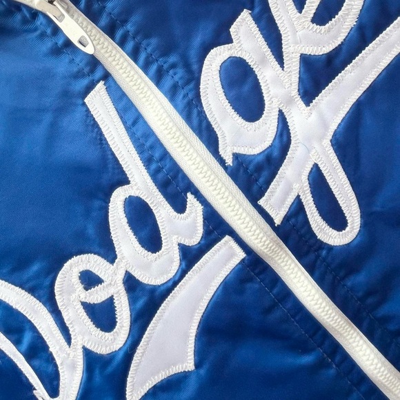 Vintage 70s Los Angeles Dodgers Satin Baseball Varsity Bomber Jacket Large Men’s - Picture 4 of 8